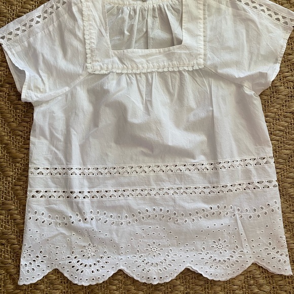 Chemisier Madewell Angelica En Coton œillet - Taille Small - Blanc - Neuf Avec étiquettes (NWT)
